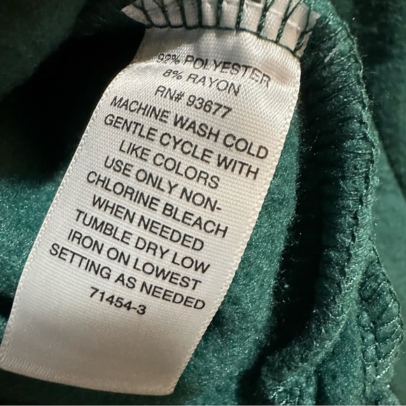 New Liz Claiborne Green Button Up Fleece Shacket Shirt Size 2T - Picture 10 of 11